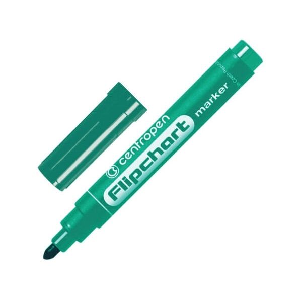 

Маркер д/флипчарта ЗЕЛЕНЫЙ CENTROPEN круглый наконечник 25мм 8550 5 8550 0110