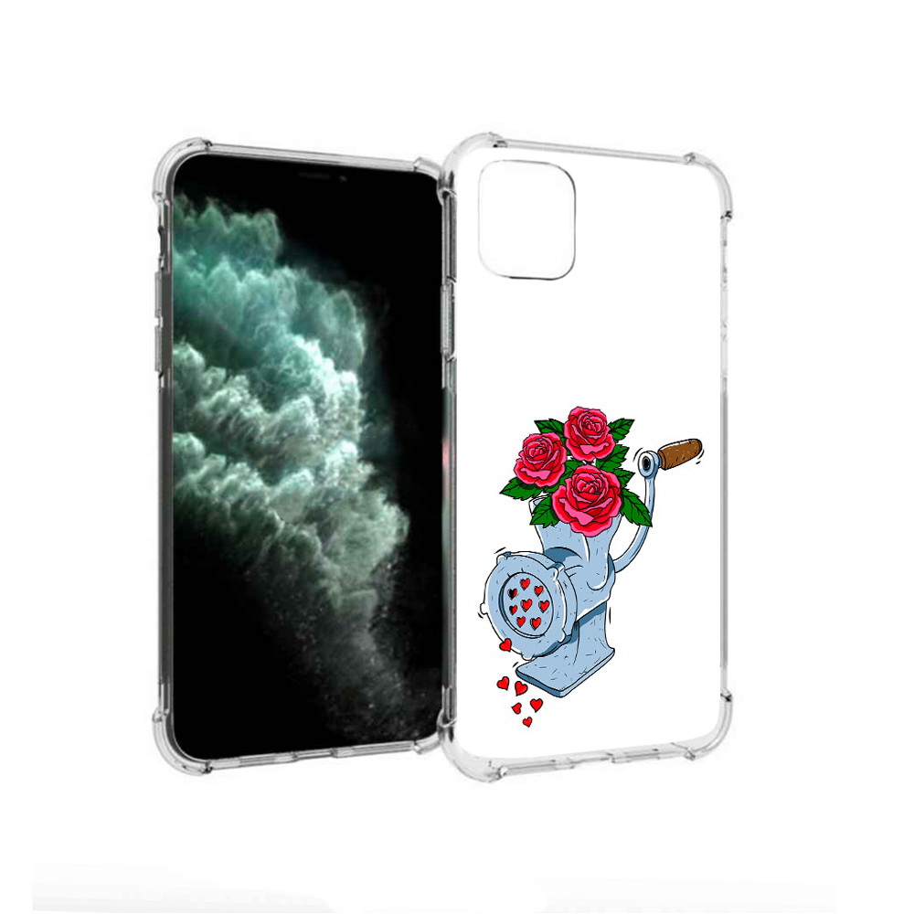 

Чехол MyPads Tocco для Apple iPhone 11 Pro Max Цветочные сердца (PT142698.615.199), Прозрачный, Tocco