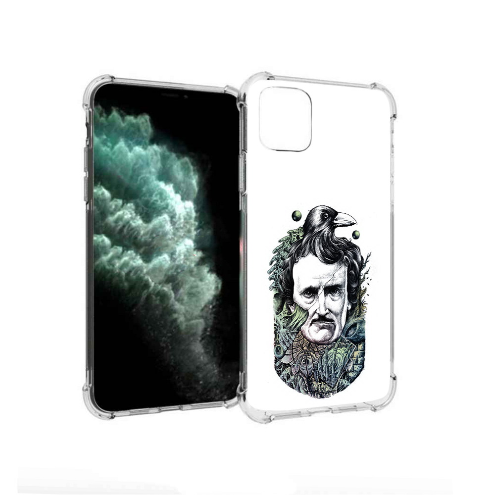 

Чехол MyPads Tocco для Apple iPhone 11 Pro Max Эдгар Аллан с вороном (PT142698.615.203), Прозрачный, Tocco