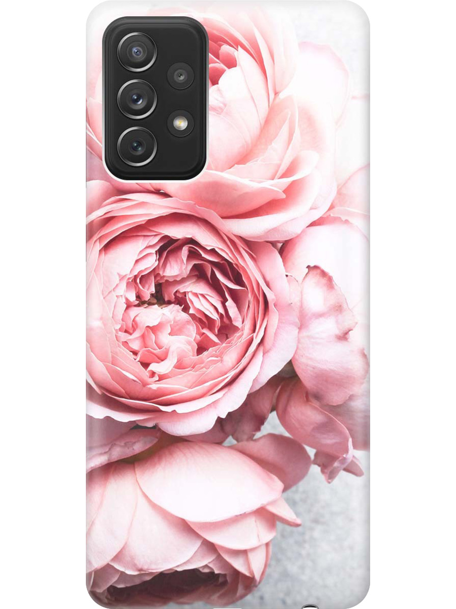 

Силиконовый чехол на Samsung Galaxy A72 с принтом "Нежность", Прозрачный;белый;зеленый;розовый, 724990221