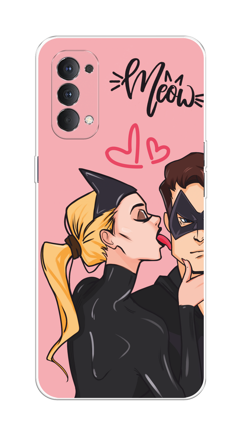 

Чехол Awog на Oppo Reno 4 4G "Kiss of Cat Woman", Розовый;черный;бежевый, 259450-1