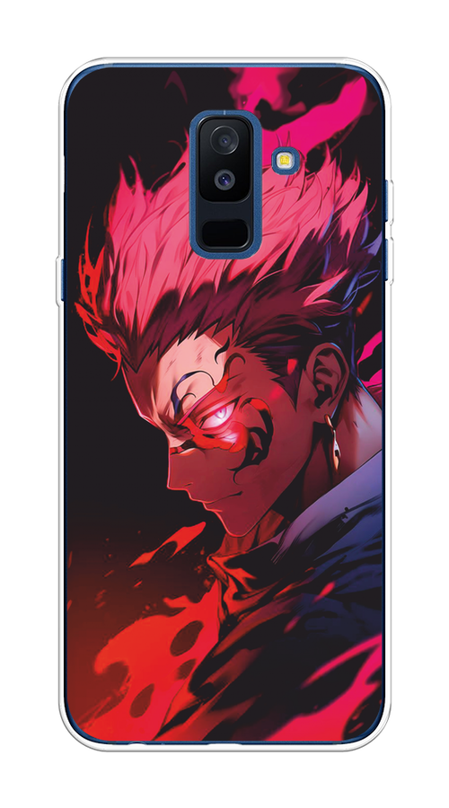 

Чехол Awog на Samsung Galaxy A6 Plus "Взгляд Сукуны", Розовый;красный;черный, 26050-1