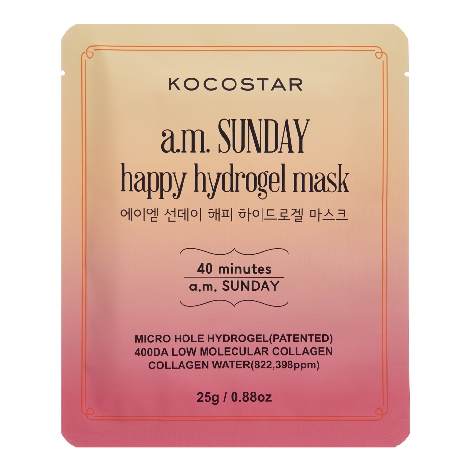 

Маска для лица Кocostar Premium A.M Sunday Happy Hydrogel Mask с коллагеном