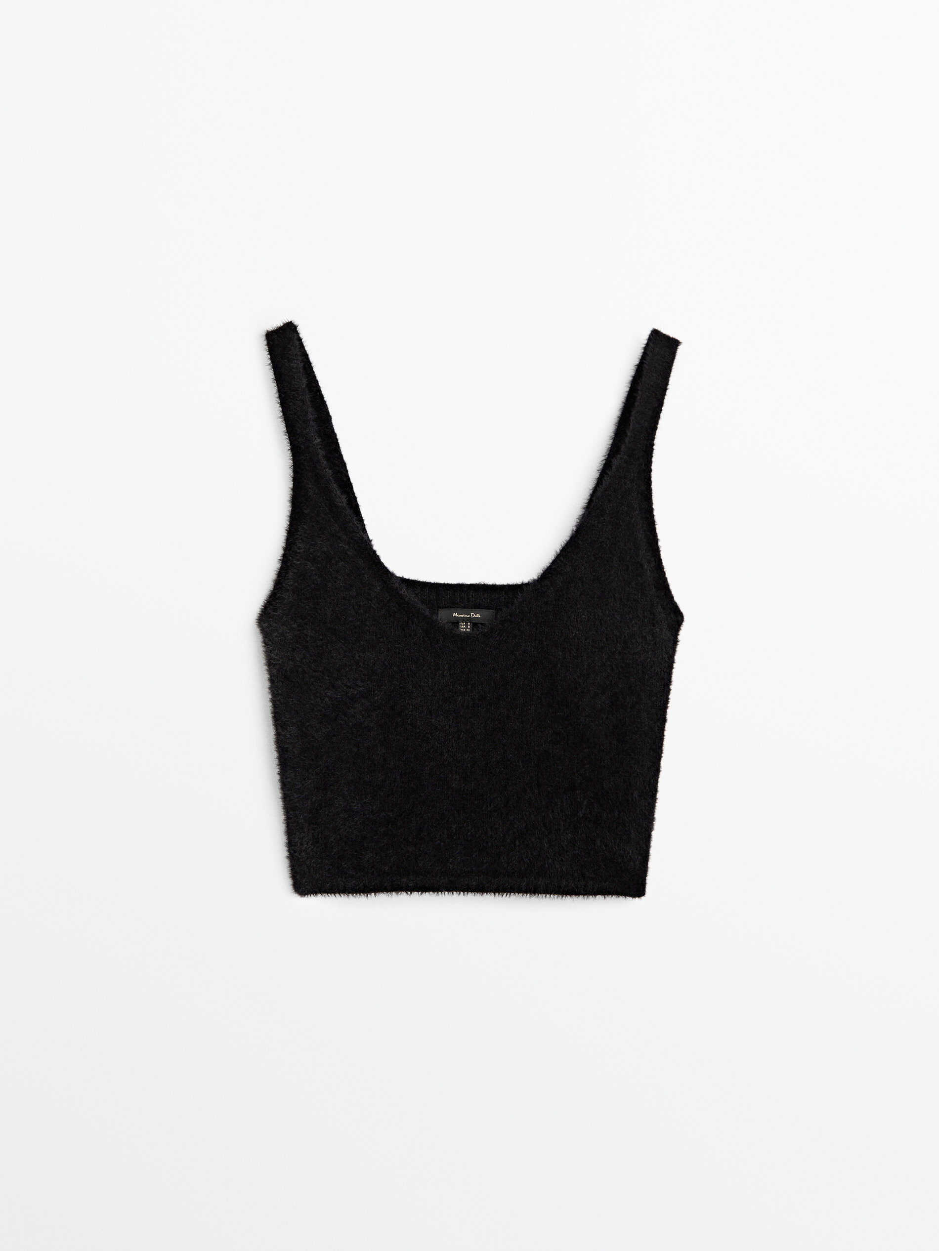 

Топ женский Massimo Dutti 05712652800 черный L, 05712652800