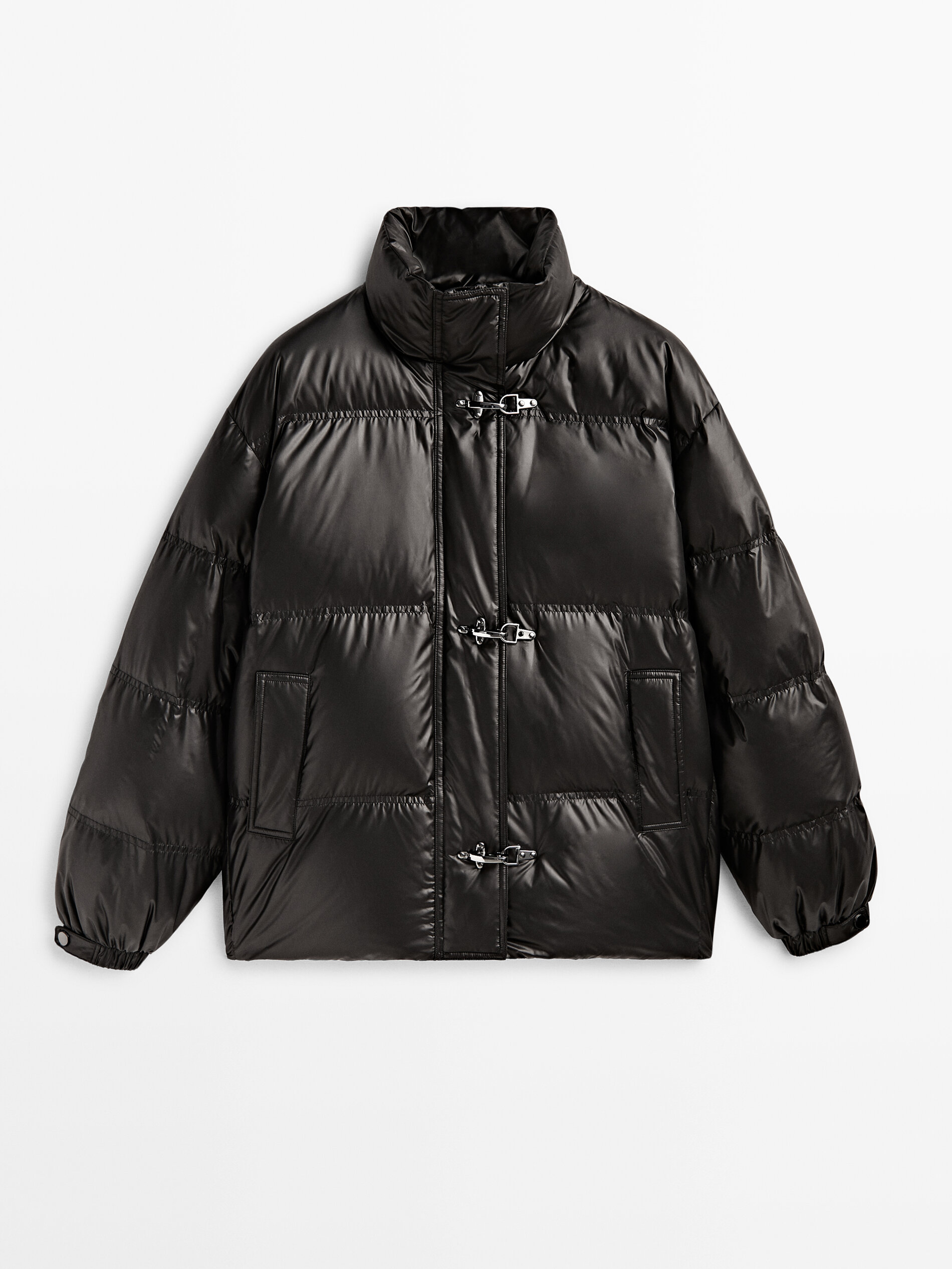 

Куртка женская Massimo Dutti 06704253800 черная L (доставка из-за рубежа), 06704253800