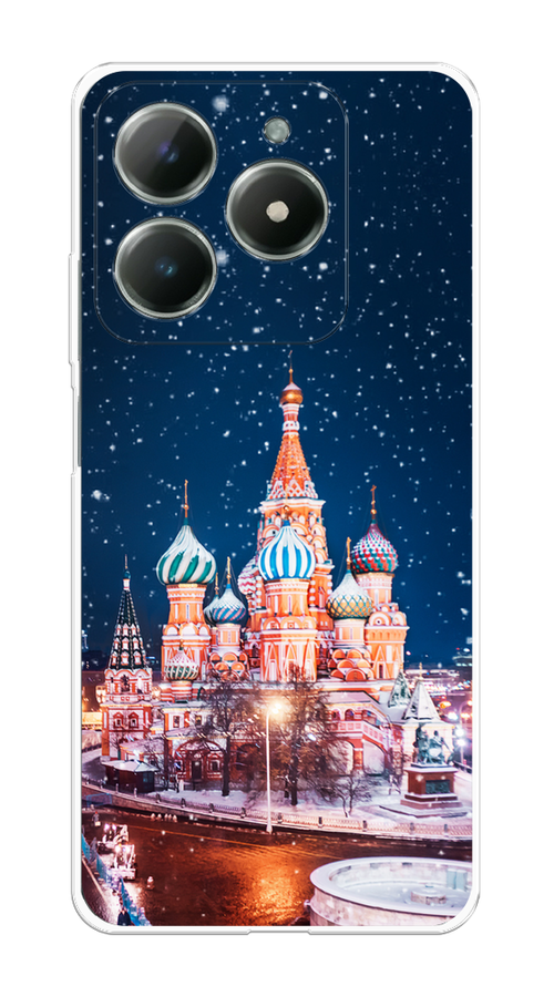 

Чехол на Realme C61 4G (Global) "Москва 1", Коричневый;синий;белый, 2518050-1