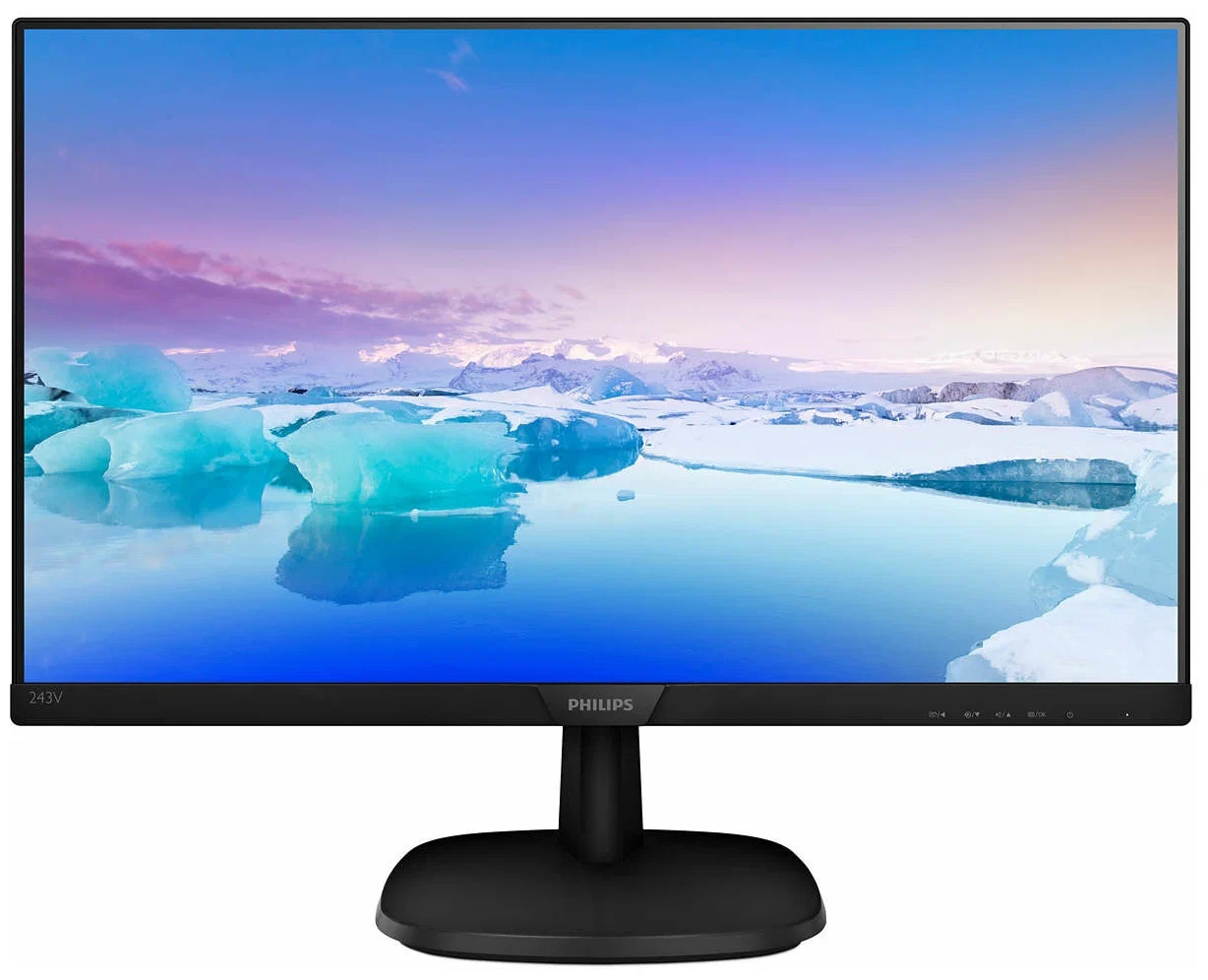 

23.8" Монитор Philips 243V Black 75Hz 1920x1080 IPS, Черный, 243V