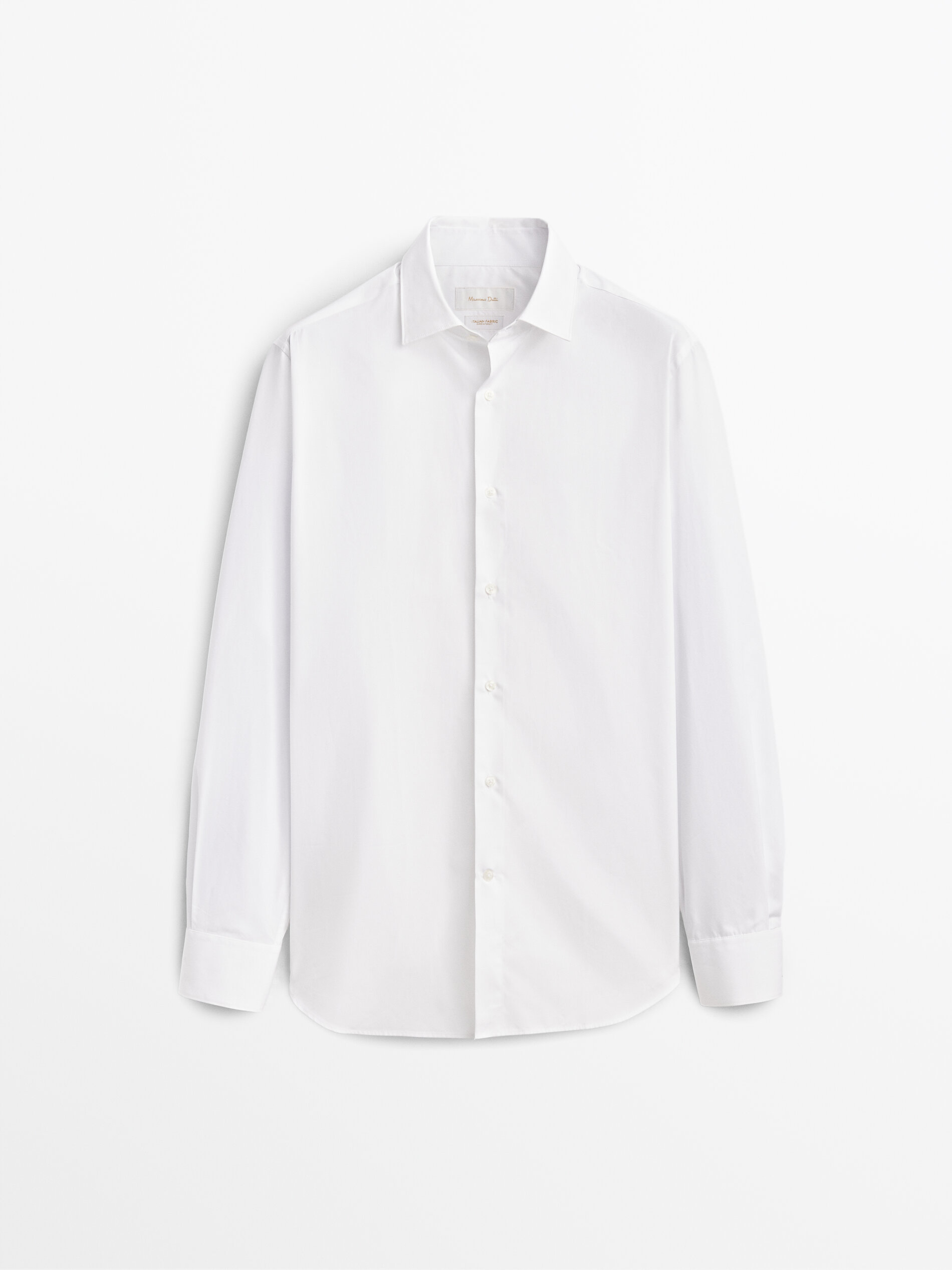 

Рубашка мужская Massimo Dutti 00184342250 белая 39, 00184342250