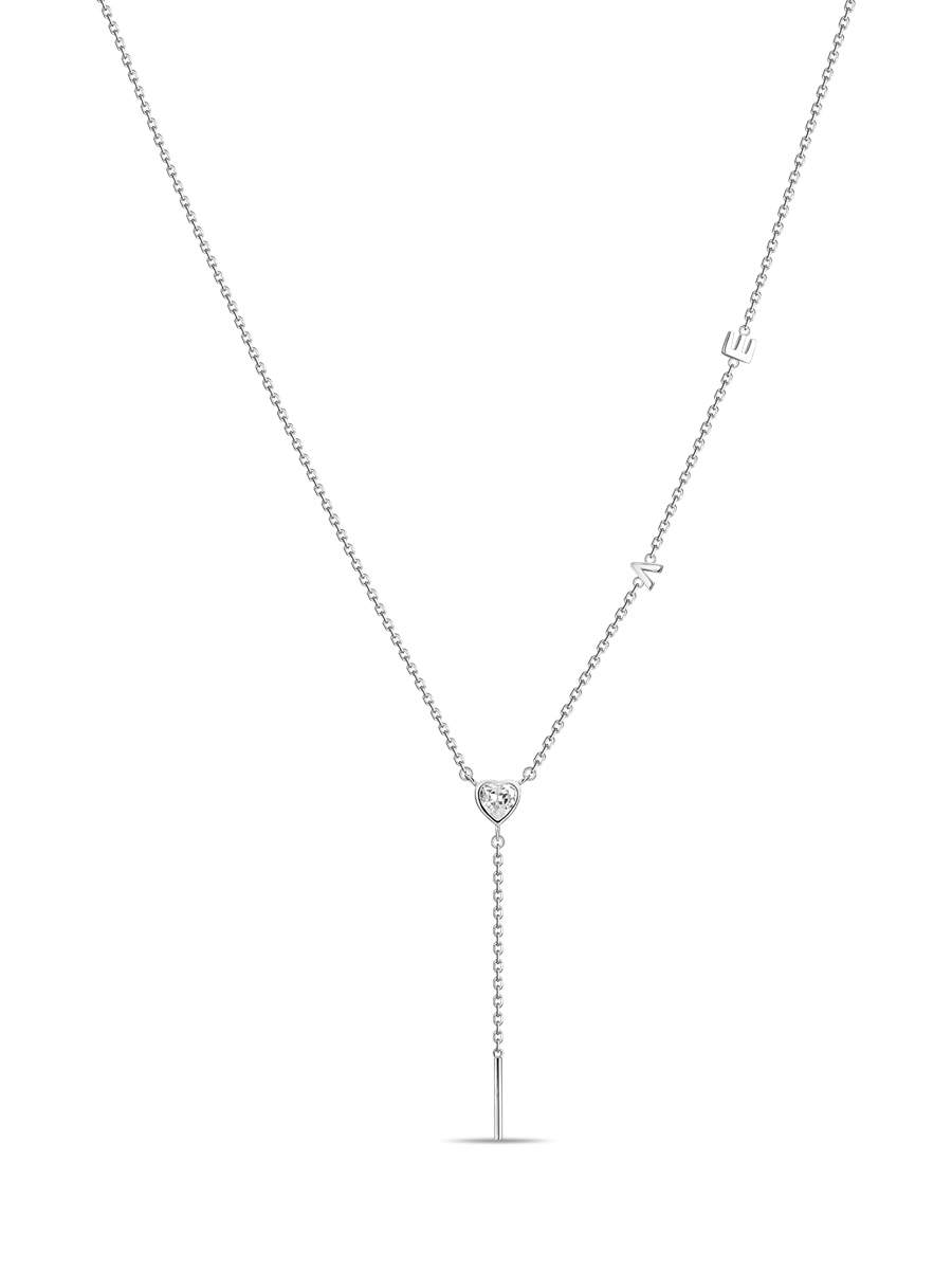 

Колье-галстук из серебра 50 см MIUZ Diamonds N2036-PR-924, фианит, N2036-PR-924