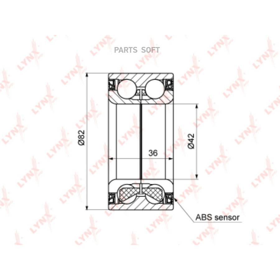 

Подшипник ступицы передний комплект Peugeot 307/307 Break/307 SW 00>16 Citroen Berlingo Mu