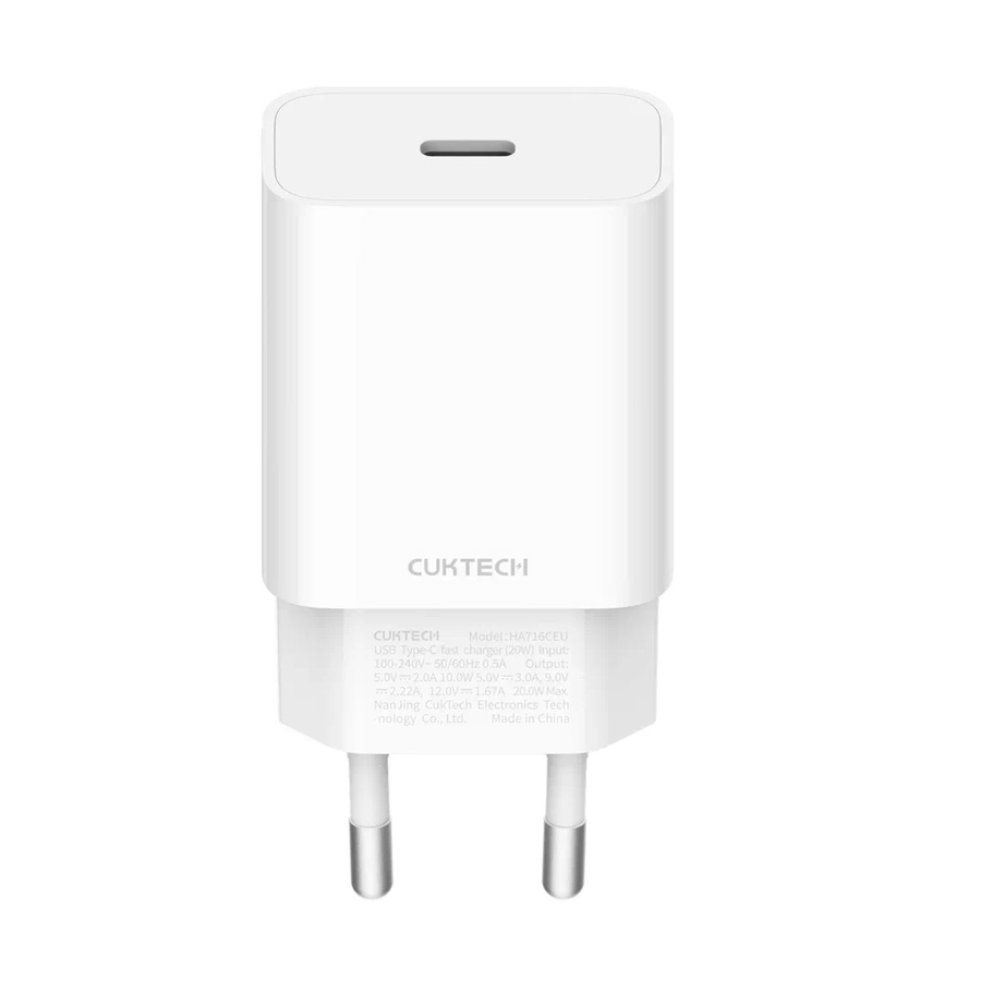 Сетевое зарядное устройство Cuktech HA716С White RUS type-c - usb 1xUSB Type-C 3 А белый