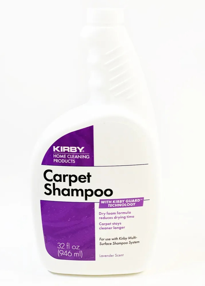 

Шампунь для ковров и мягкой мебели Kirby Carpet Shampoo, с ароматом лаванды, 946 мл, Все