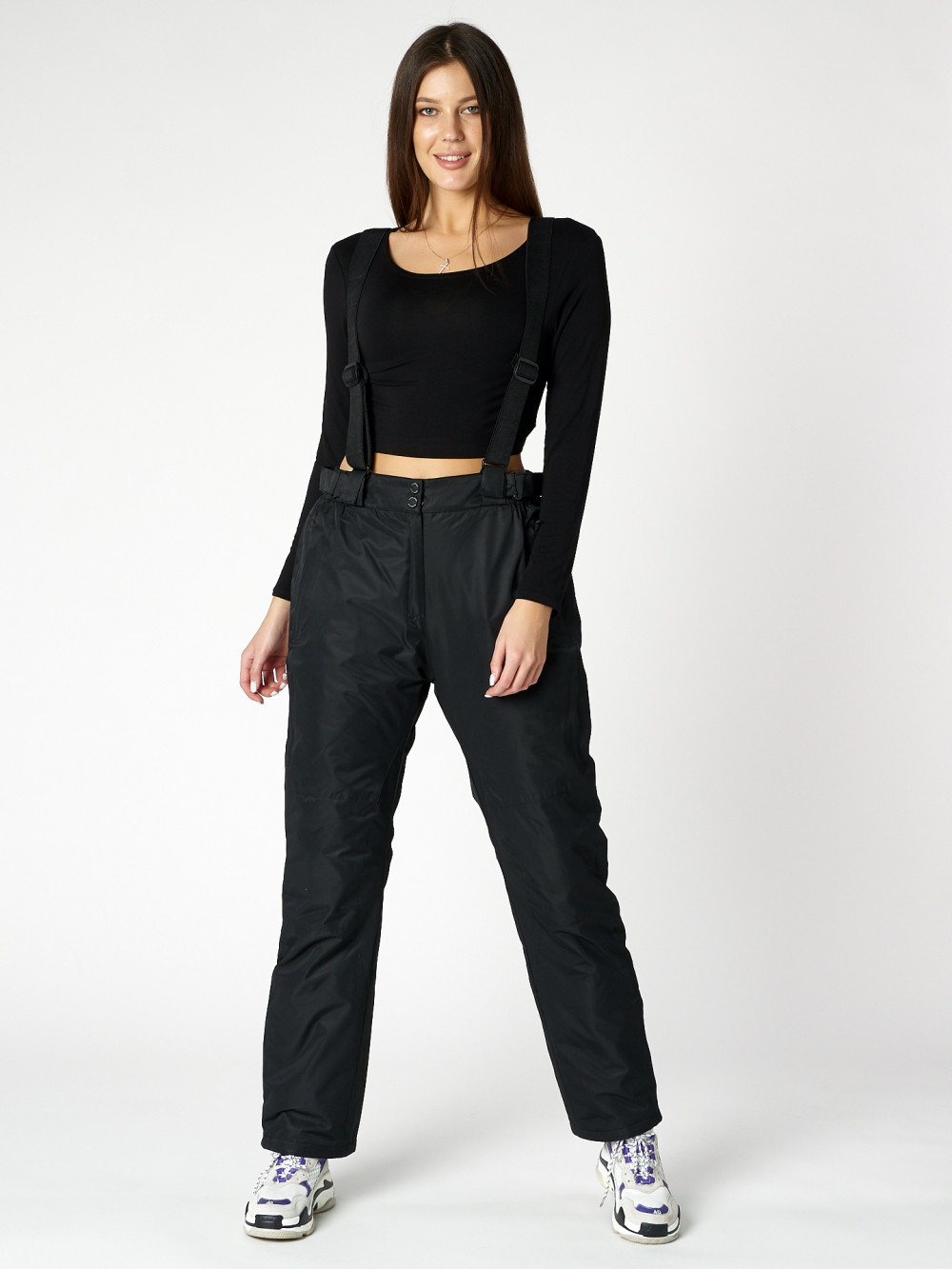 

Брюки горнолыжные женские черного цвета 917Ch, 44, 917