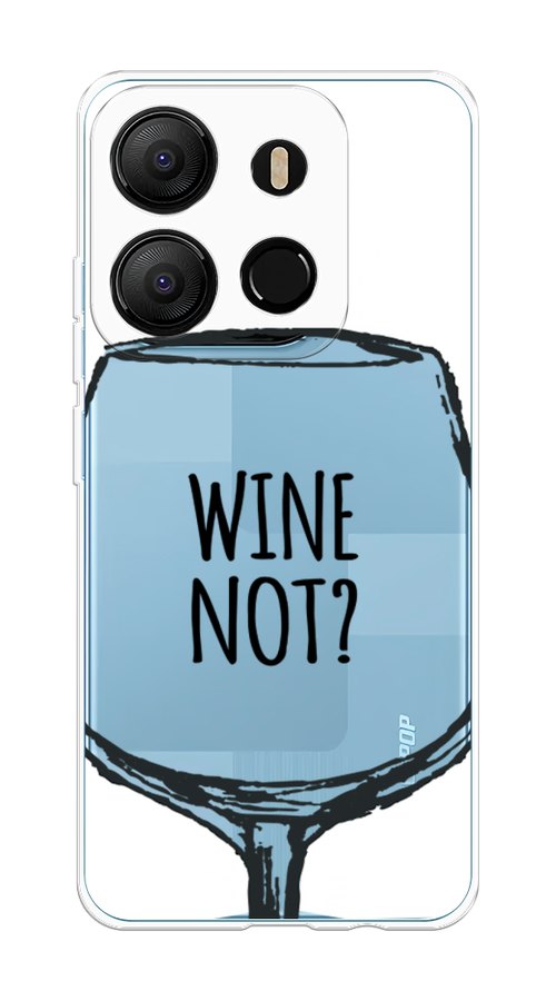 

Чехол на Tecno Pop 7 "Wine not white", Белый, 303850-6
