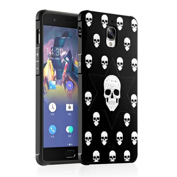 фото Противоударный tpu чехол sweet art для oneplus 3 / oneplus 3t (череп) epik