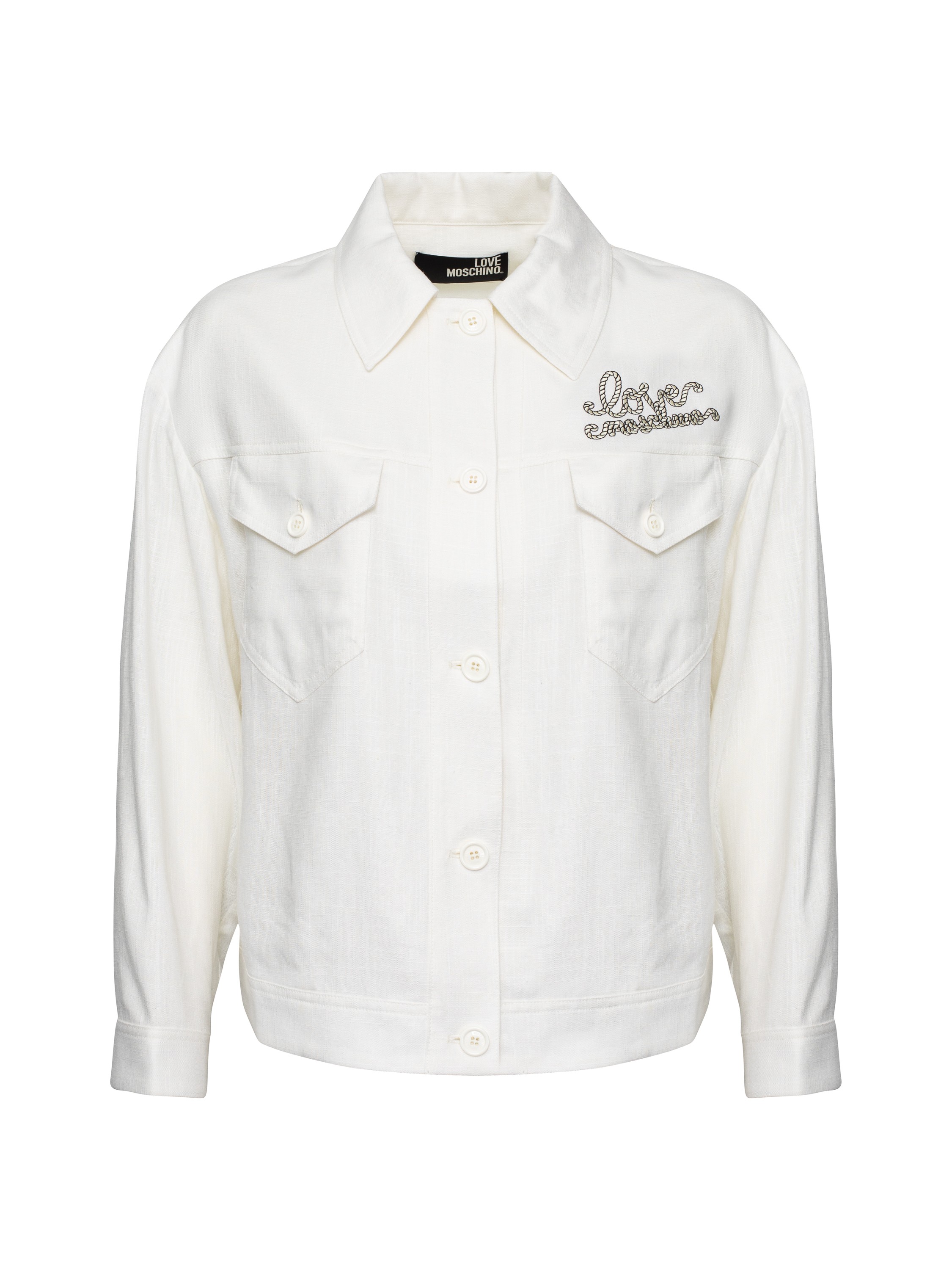 

Жакет женский Love Moschino WH83401T498A белый 44 RU, WH83401T498A