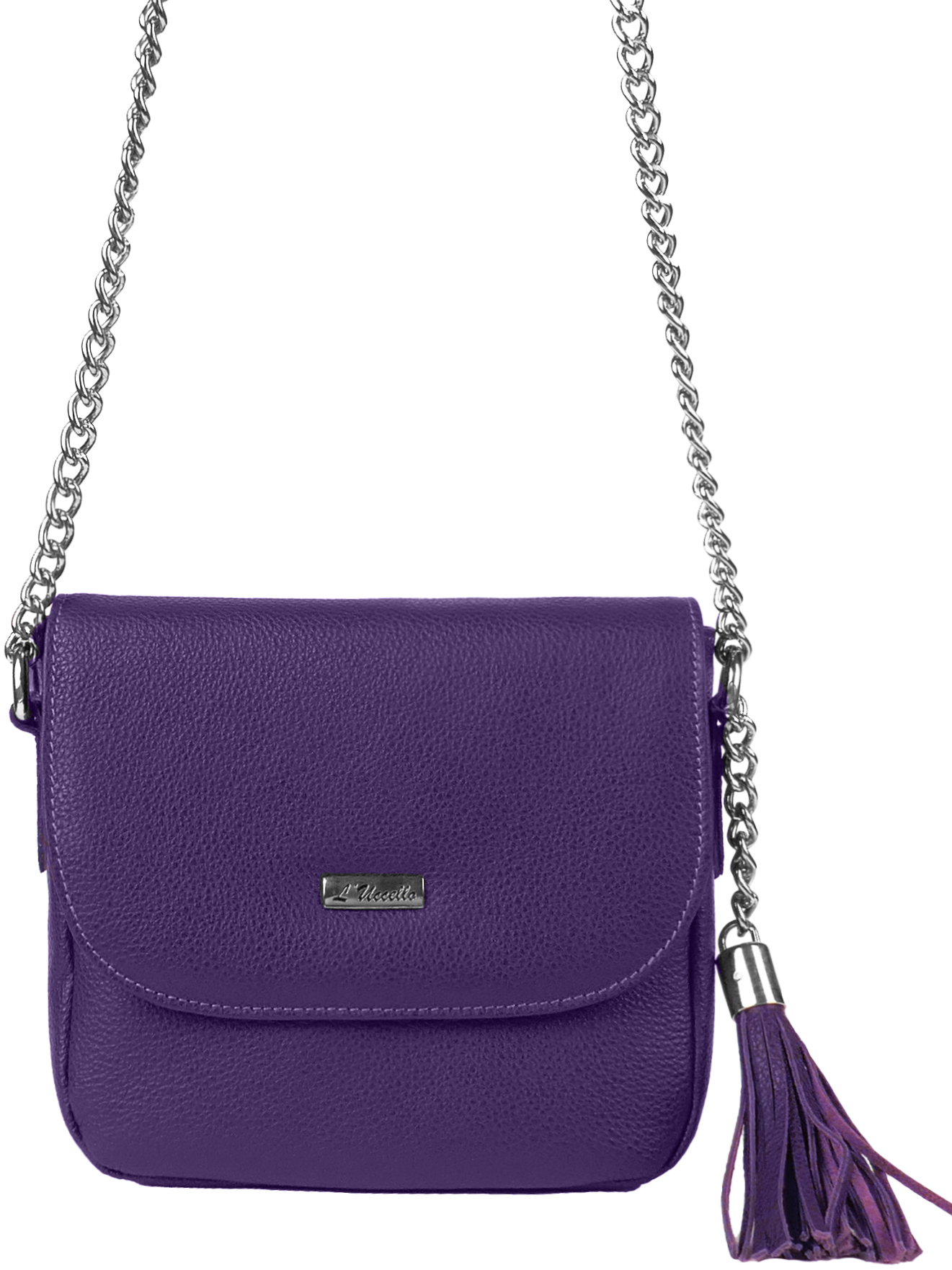 Комплект (брелок+сумка) женский L'Uccello 4051, фиолетовый
