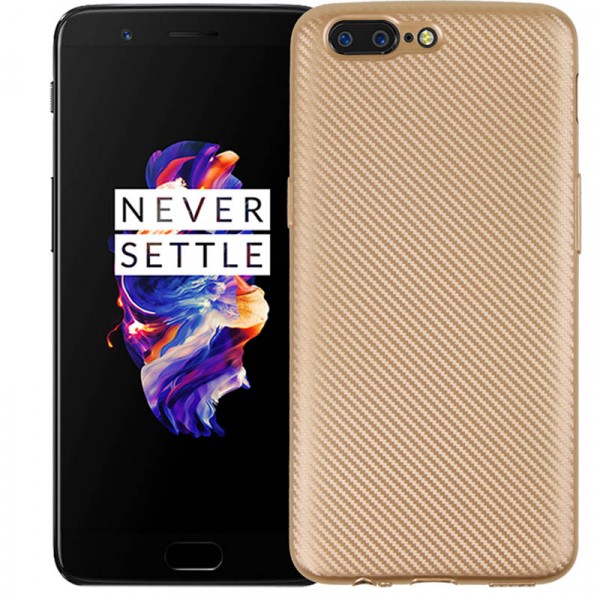 фото Tpu чехол origin series (textured) для oneplus 5 (золотой) epik