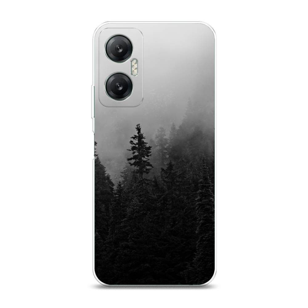 

Чехол на Infinix HOT 20 5G "Туманный лес", Серый;черный, 3103250-2