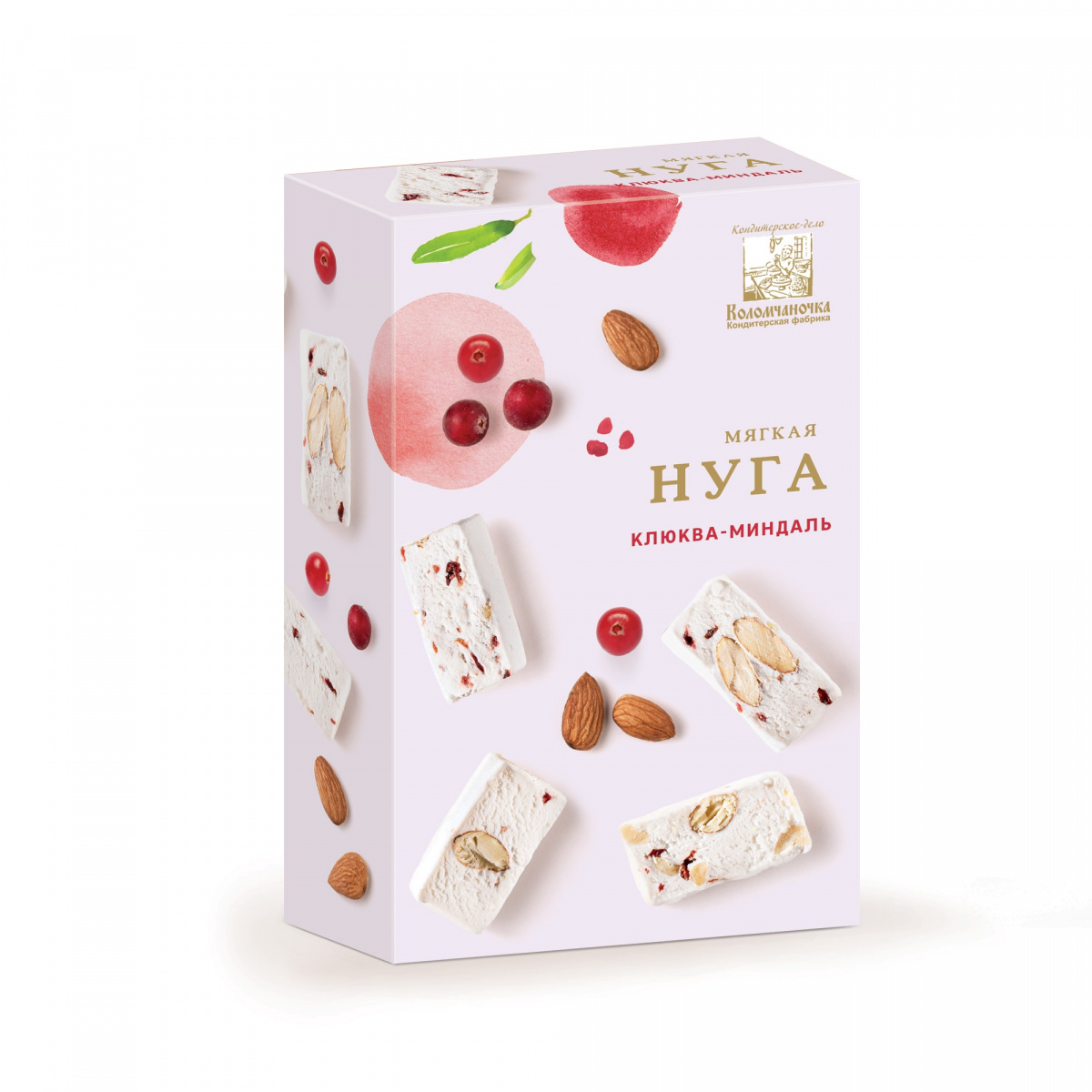 

Мягкая Нуга Клюква-миндаль 90г (2шт.)