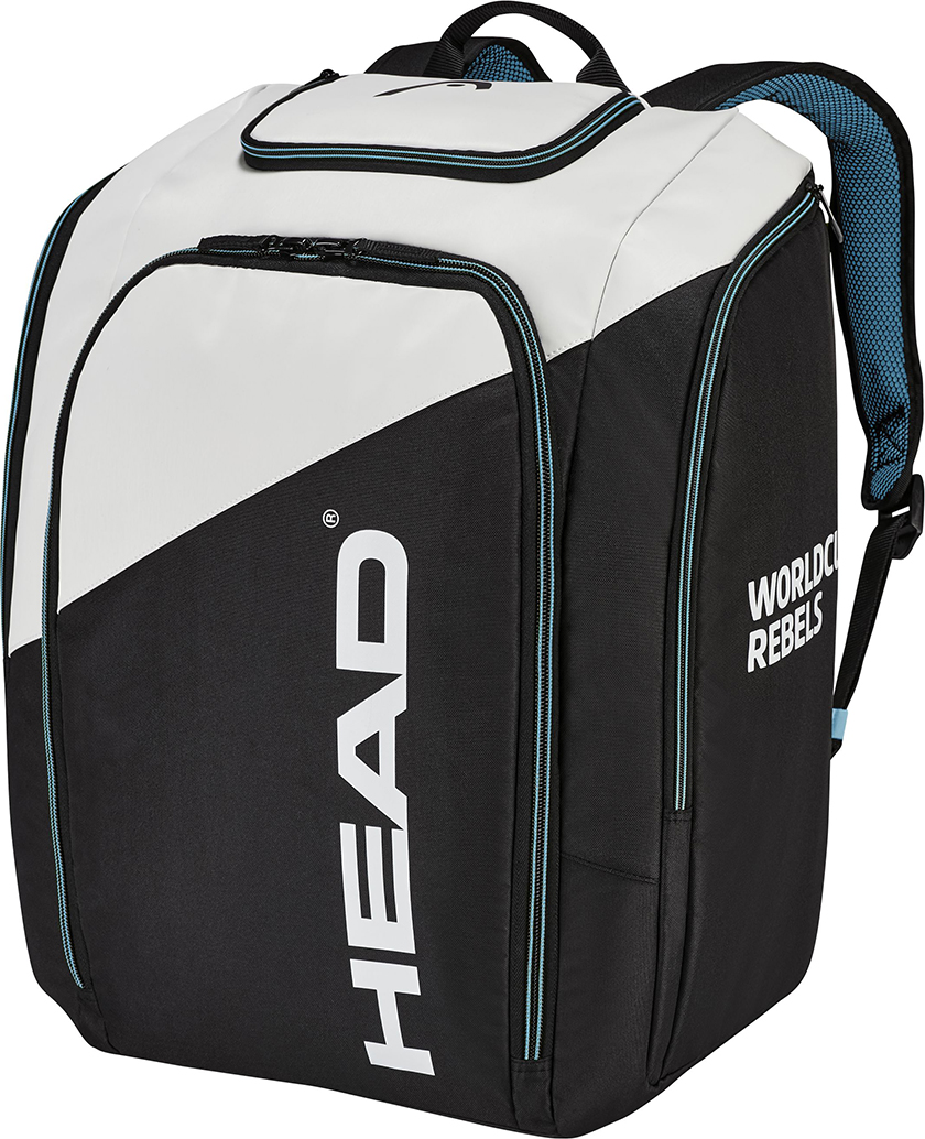 Рюкзак г/л Head Rebels Racing Backpack black/white/speed blue 60L, 23/24, Черный