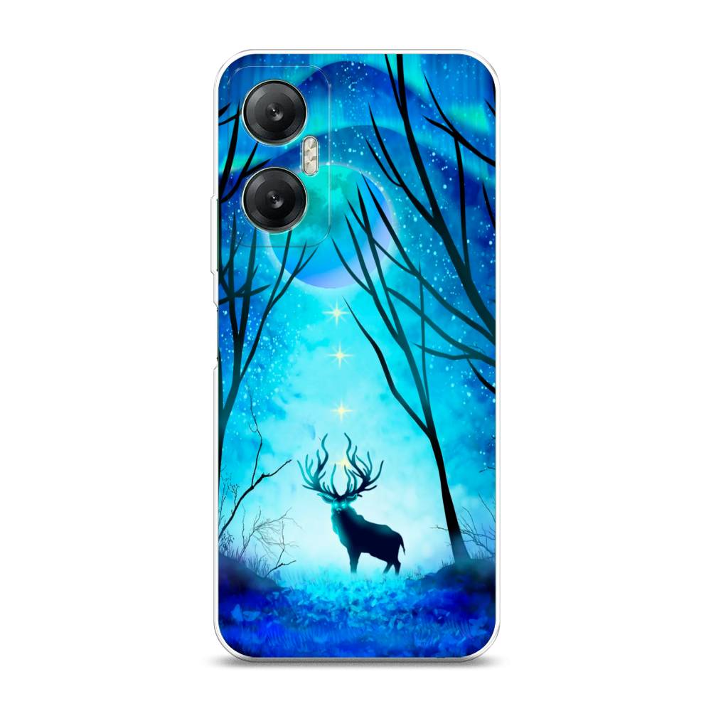 

Чехол на Infinix HOT 20 5G "Олень северное сияние", Синий;черный;голубой, 3103250-1
