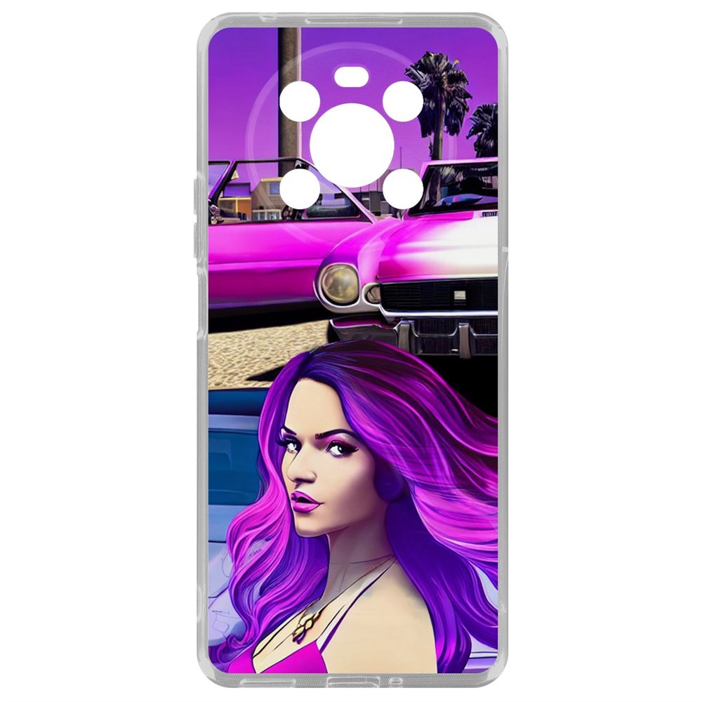 

Чехол-накладка Кейс Жизнь в розовом для Honor X30, Прозрачный