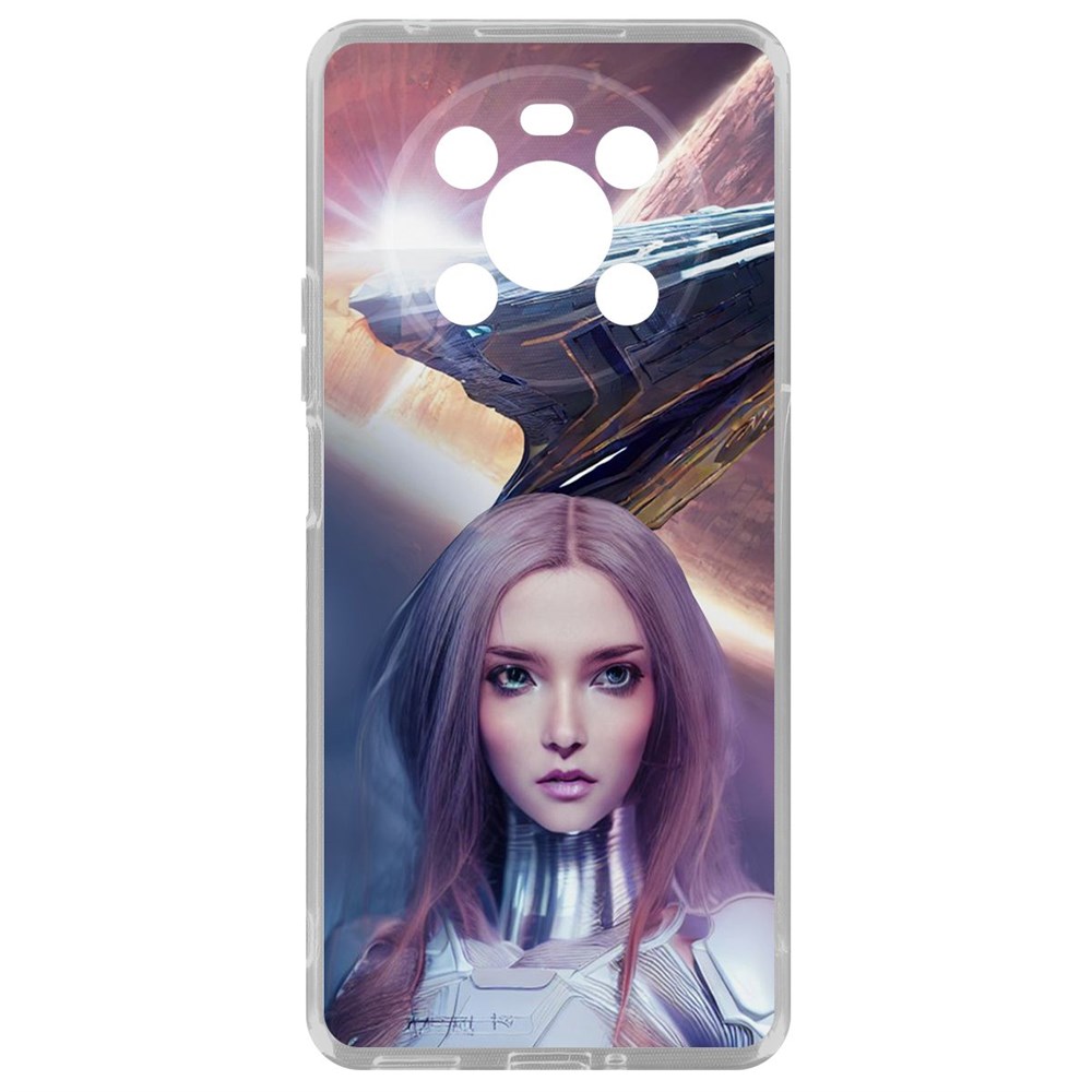 

Чехол-накладка Кейс Космодевушка для Honor X30