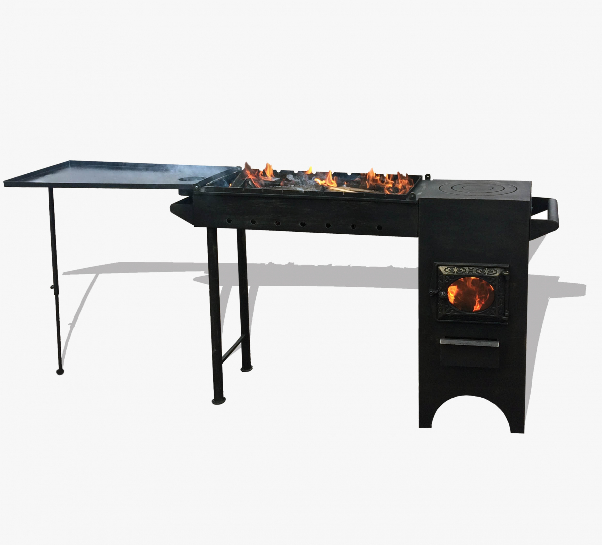 Кухня-мангал Березка ДТ-3 стекло