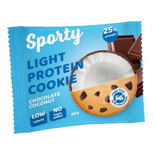 

Печенье Sporty Protein Light Шоколад-кокос 40 г
