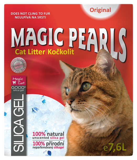 

Наполнитель для кошачьего туалета Magic Pearl Оригинал, силикогелевый, 7,6 л