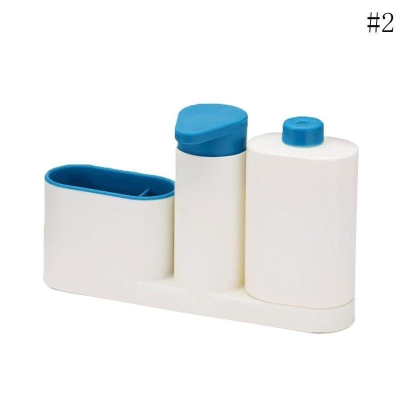 фото Органайзер для раковины sink tidy sey, 3 предмета (цвет: голубой ) nobrand