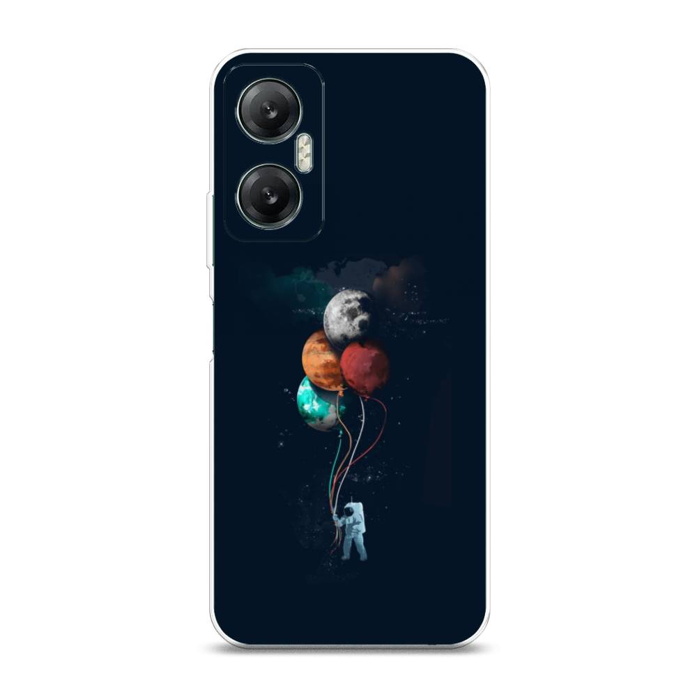 

Чехол на Infinix HOT 20 5G "Космонавт с шариками", Разноцветный, 3103250-4