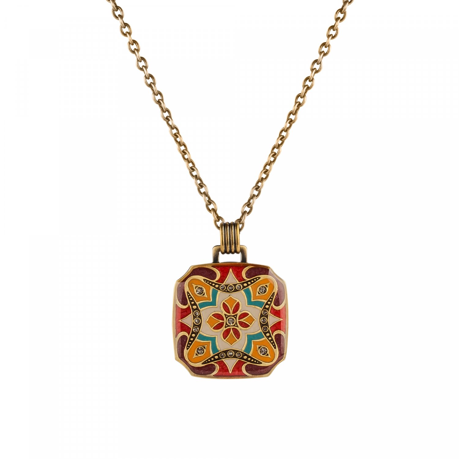 

Колье из бижутерного сплава с эмалью 50 см Clara Bijoux B53888-8 R, B53888-8 R
