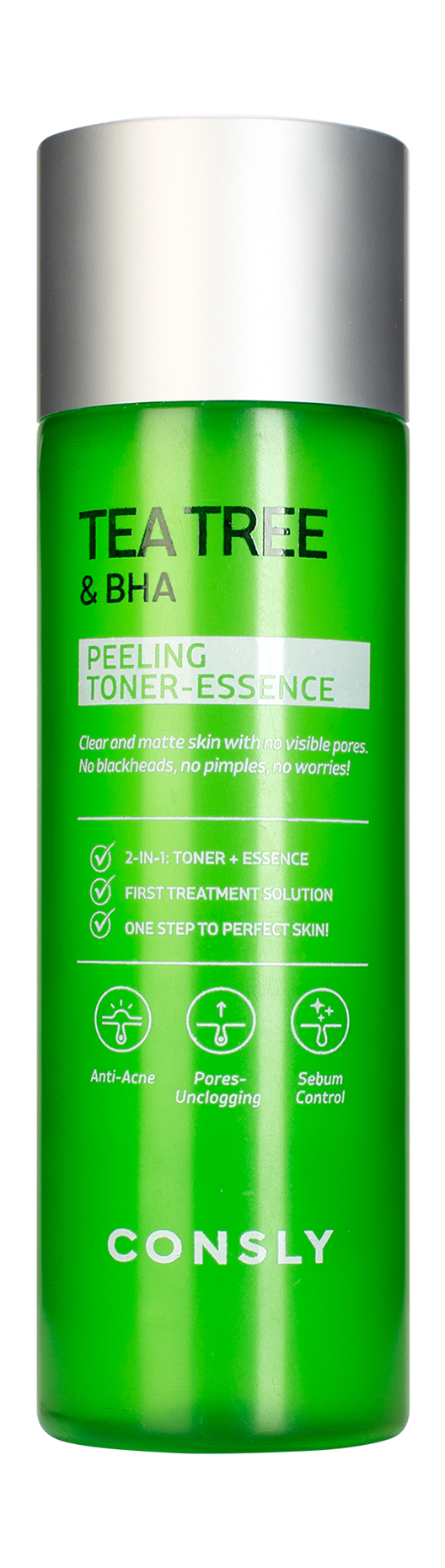 Крем для проблемной кожи лица Consly Tea Tree & Bha Peeling Toner-Essence 70мл
