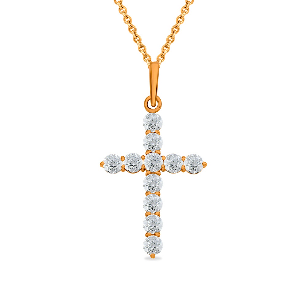 

Кулон из серебра 585Gold 703006363, фианит, 703006363