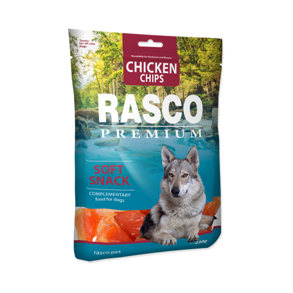 

Лакомство для собак Rasco Мягкие чипсы из курицы 230г