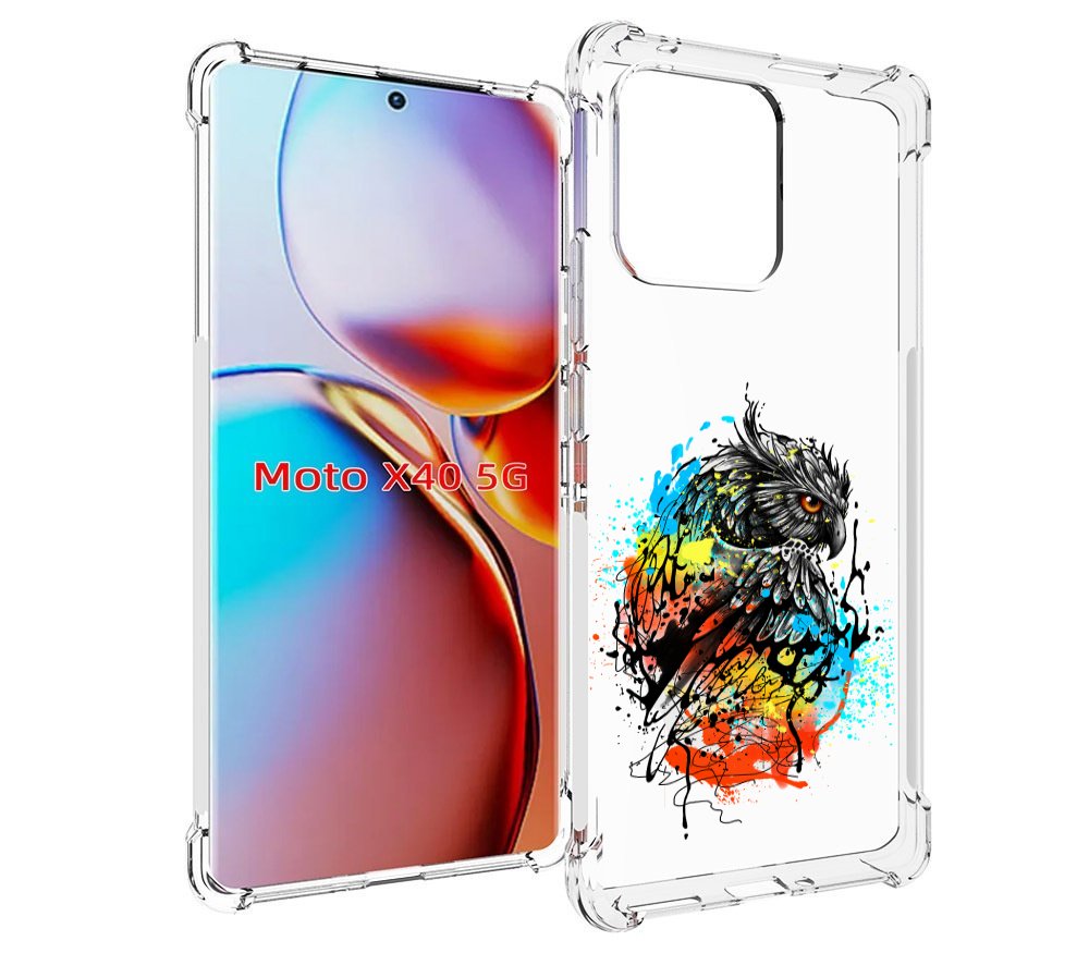 

Чехол MyPads Творческая сова для Motorola Moto X40, Прозрачный, Tocco
