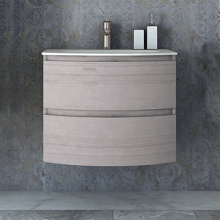 

Cezares Тумба с раковиной Cezares Vague 70 rovere sbiancato