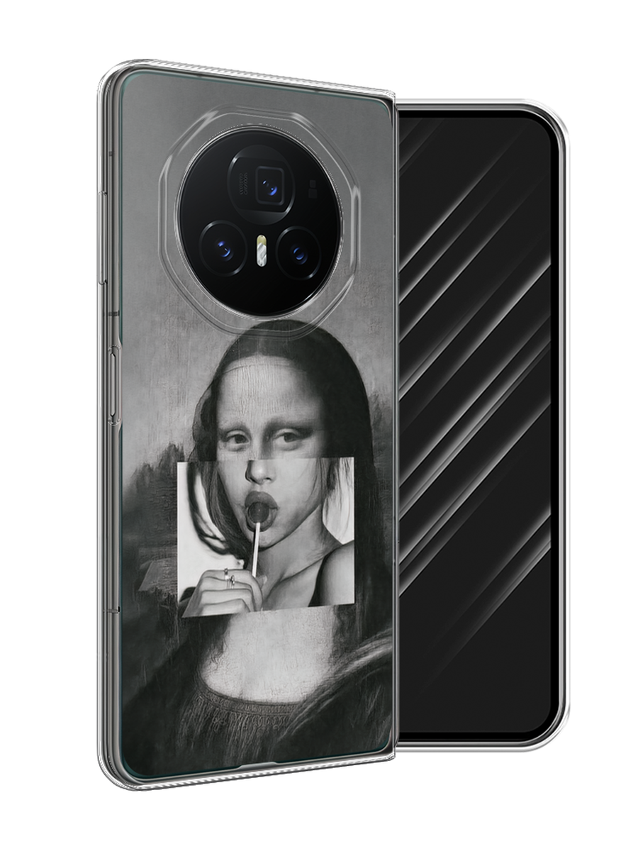 

Чехол Awog на Honor Magic V3 "Mona Lisa sucking lollipop", Серый, 6125050-1