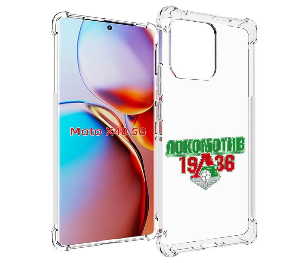 

Чехол MyPads ФК локомотив 1936 для Motorola Moto X40, Прозрачный, Tocco