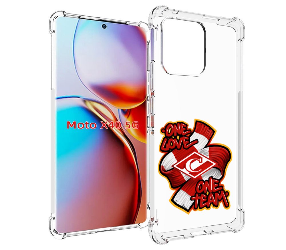 

Чехол MyPads ФК спарак 1 любовь для Motorola Moto X40, Прозрачный, Tocco