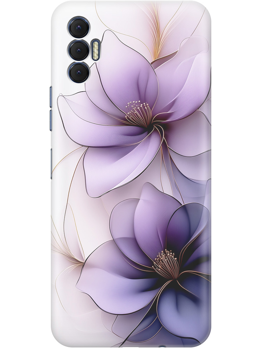 

Силиконовый чехол на Tecno Spark 8P с принтом "Сиреневые цветы", Прозрачный;белый;серый;фиолетовый, 741736221
