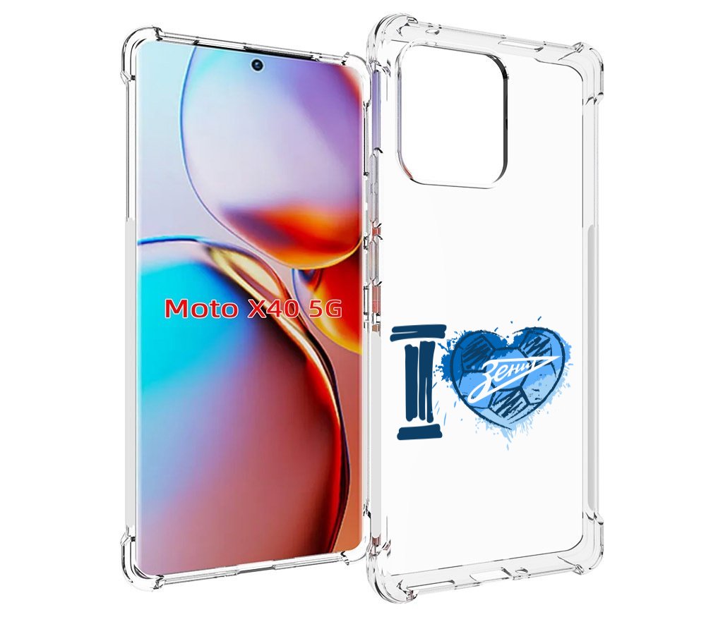 

Чехол MyPads ФК я люблю зенит для Motorola Moto X40, Прозрачный, Tocco