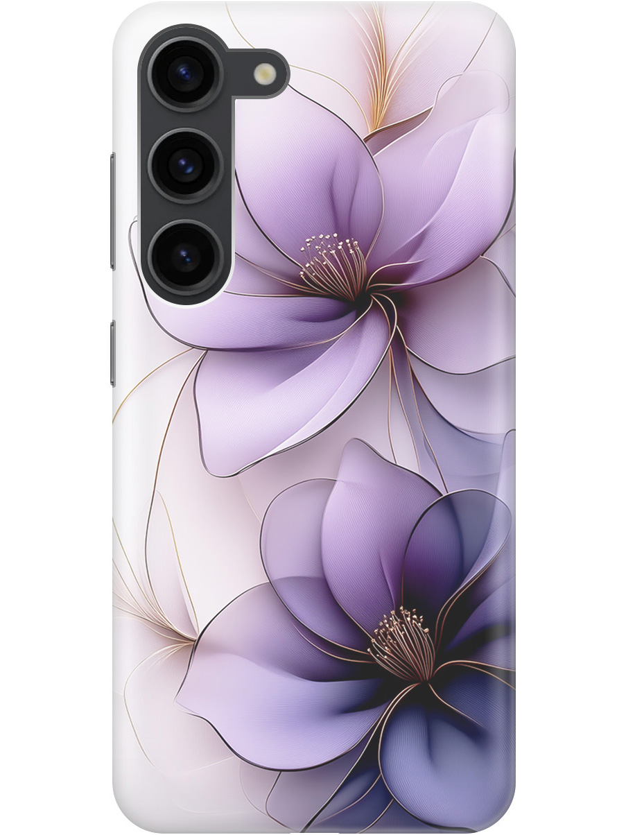 

Силиконовый чехол на Samsung Galaxy S23 с принтом "Сиреневые цветы", Прозрачный;белый;серый;фиолетовый, 767959521