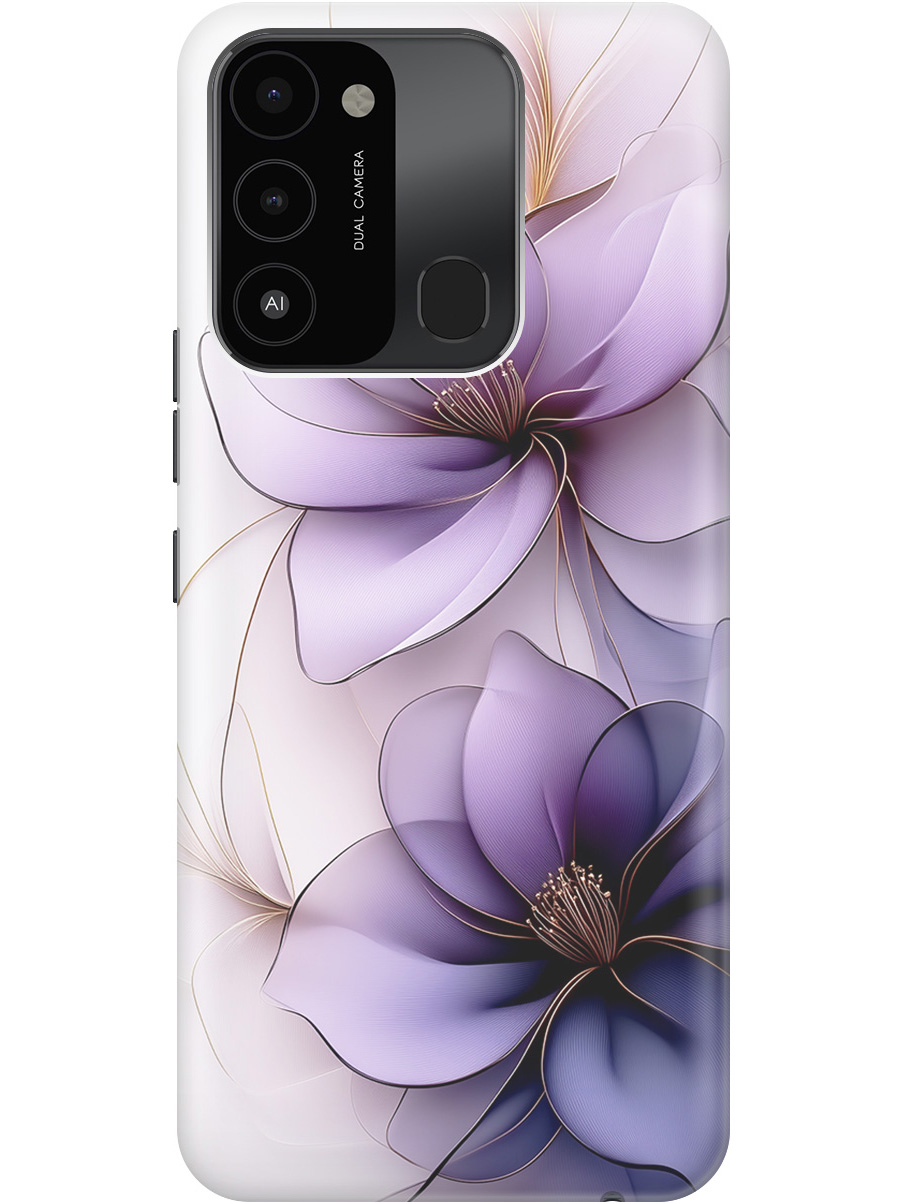 

Силиконовый чехол на Tecno Spark 8C / Go 2022 с принтом "Сиреневые цветы", Прозрачный;белый;серый;фиолетовый, 778678021
