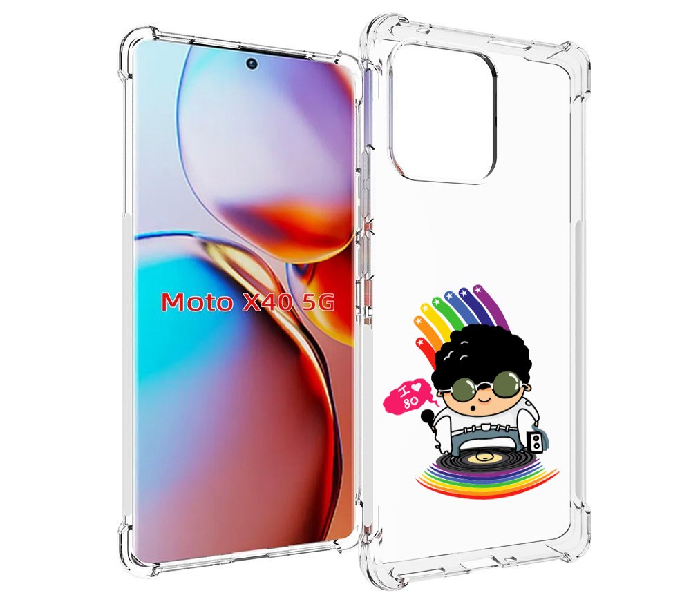 

Чехол MyPads Я люблю 80-е для Motorola Moto X40, Прозрачный, Tocco