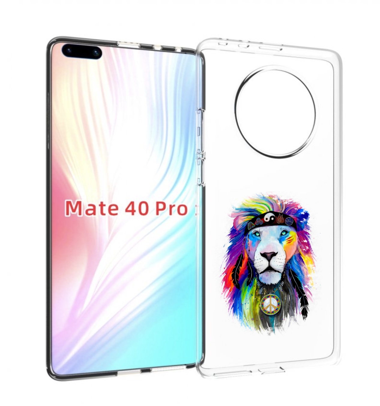 

Чехол MyPads Лев 3 для Huawei Mate 40 Pro (NOH-NX9), Прозрачный, Tocco