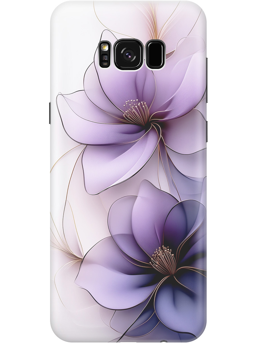 

Силиконовый чехол на Samsung Galaxy S8+ с принтом "Сиреневые цветы", Прозрачный;белый;серый;фиолетовый, 713984421