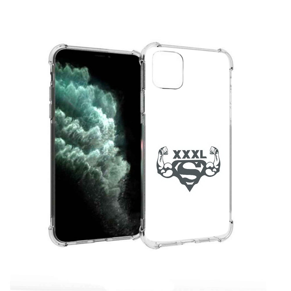 

Чехол MyPads Tocco для Apple iPhone 11 Pro Max бодибилдинг супермен (PT142698.615.237), Прозрачный, Tocco